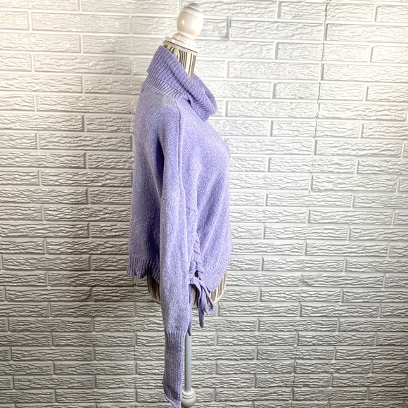 Blush & Bloom Purple Cropped Chenille Sweater - Picture 4 of 7